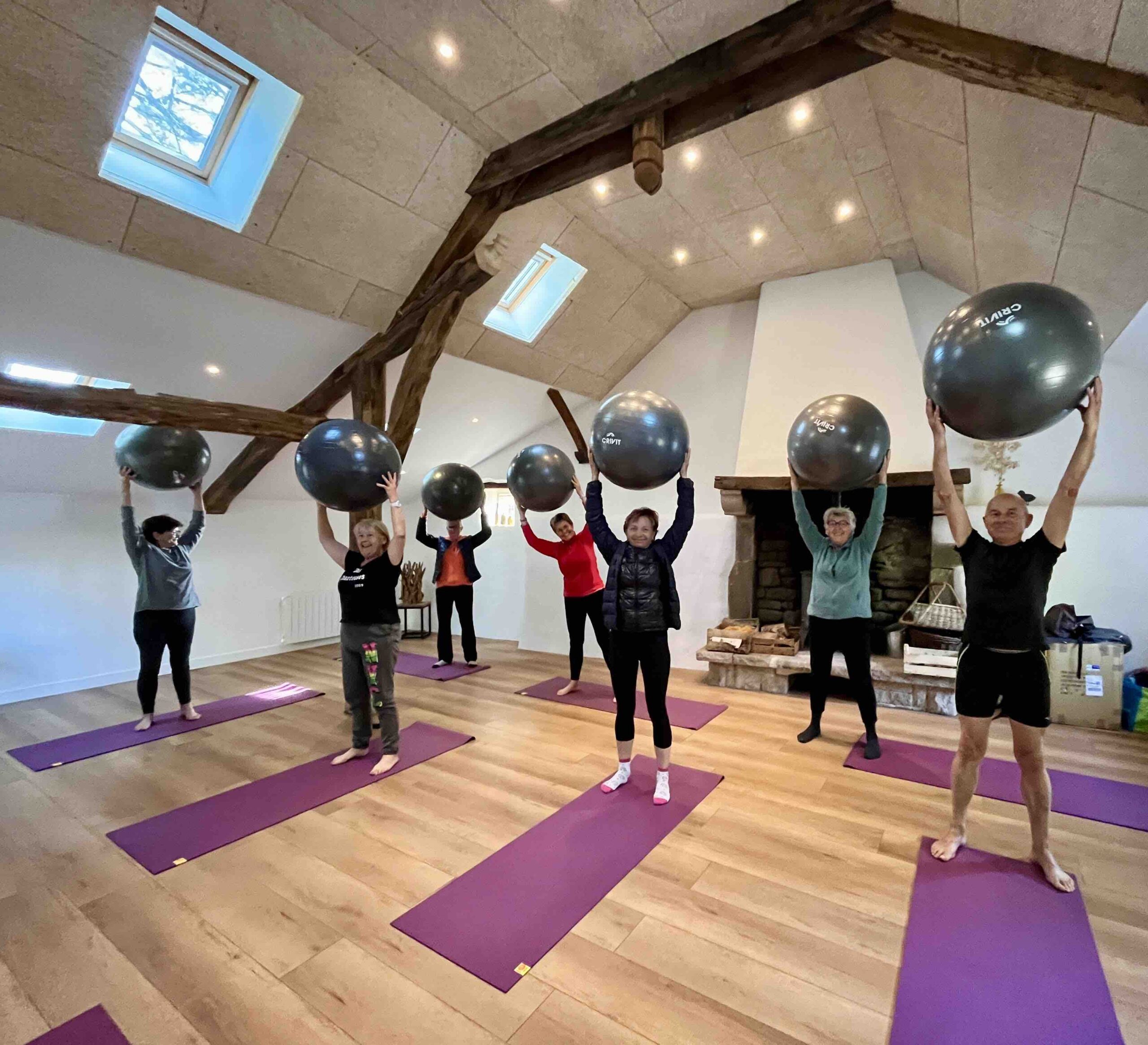 Sejour sport sante nature-avril 2025-gym avec swiss ball