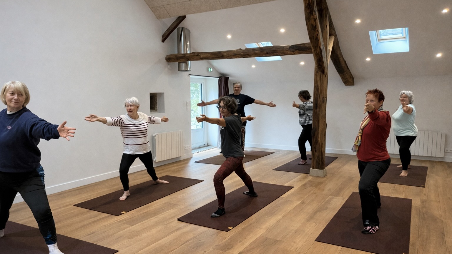 Séance de stretching-Val Richard Lizio