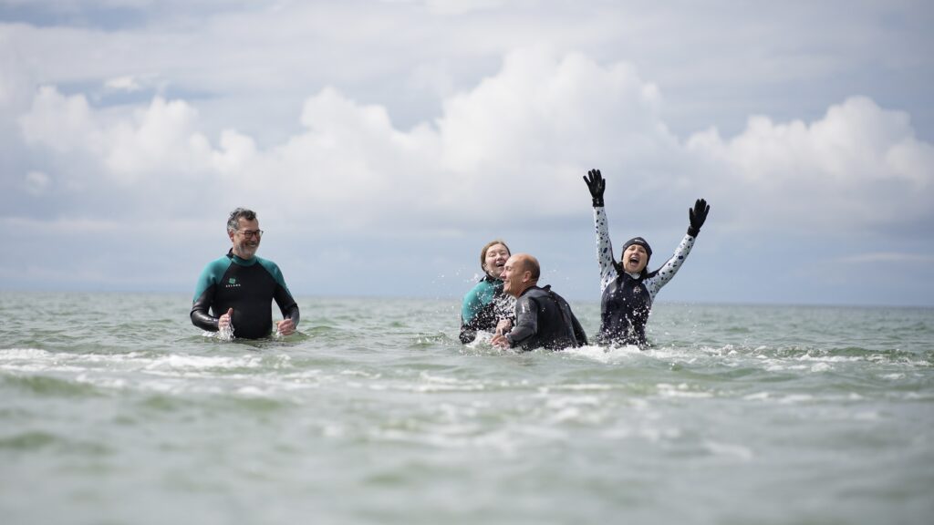 Seminaire d'entreprise-longe-côte-convivialité-rire
