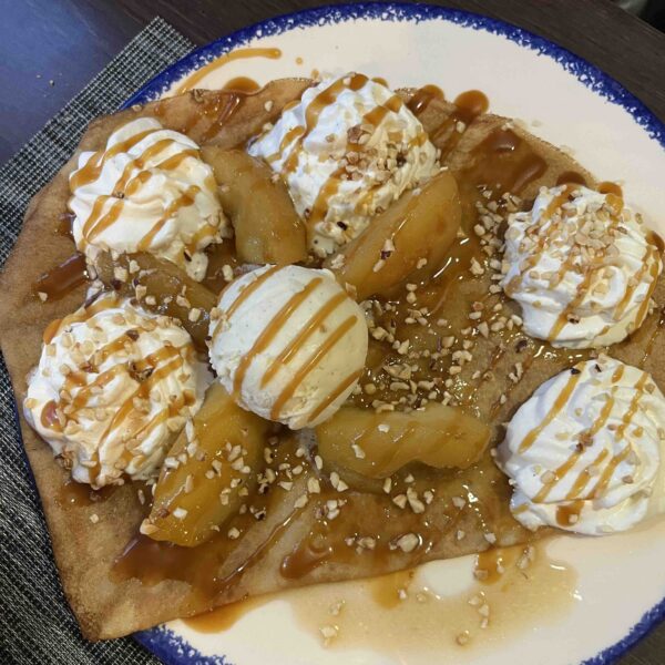 Crêpe dessert aux pommes