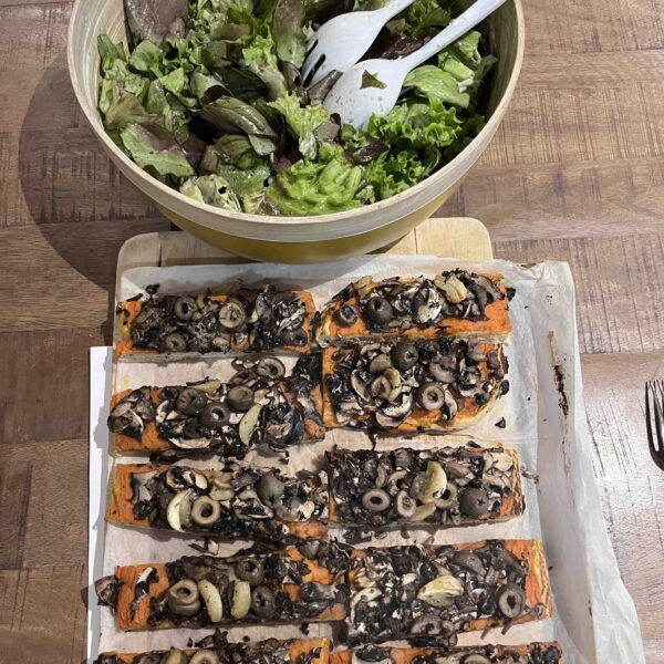 Pizzettas aux champignons